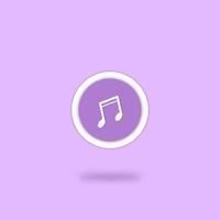 musik app ikon vektor illustration