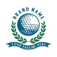 modern Fachmann Golf Vorlage Logo Design zum Golf Verein vektor