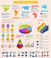 Reise flach Infografik vektor