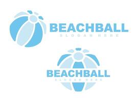 Strand Ball Turnier Logo Vorlage vektor