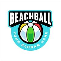 Strand Ball Logo Design Vorlage vektor