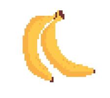 Pixel Kunst Obst Sammlung. Banane, Abonnieren Frucht, usw. vektor