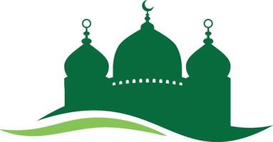 islamisch Moschee Symbol Silhouette Design Illustration vektor