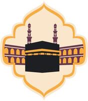 muslim kaaba design illustration vektor