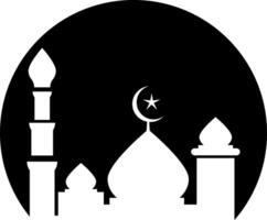 islamisch Moschee Symbol Silhouette Illustration vektor