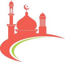 islamisch Moschee Symbol Silhouette Illustration vektor