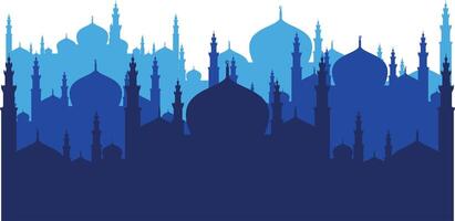 islamisch Moschee Symbol Silhouette Design Illustration vektor