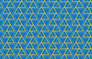 Illustration Muster, abstrakt geometrisch Stil. wiederholen von abstrakt Dreieck Linie auf Blau Hintergrund. vektor