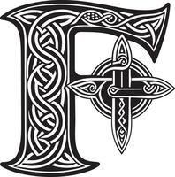 Brief mit keltisch Ornament isoliert auf Weiß Hintergrund vektor