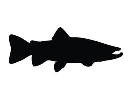 Fisch Silhouette auf Weiß Hintergrund vektor