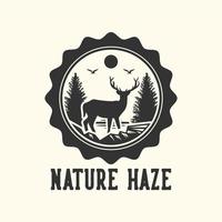 Logo-Design-Natur-Dunst-flache Illustration vektor