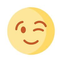 prüfen aus diese schön zwinkert Emoji Design vektor