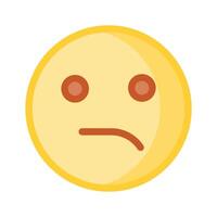 hugg detta kreativ ikon av besviken emoji i modern stil vektor