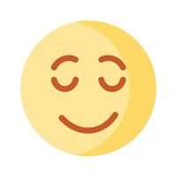 Ruhe Gesicht Emoji Symbol, stolz, cool Ausdrücke Design vektor