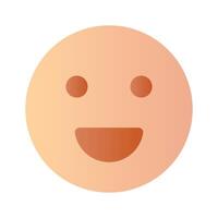 kreativ av Lycklig ansikte emoji i modern stil vektor