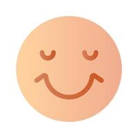 kreativ von glücklich Gesicht Emoji im modern Stil vektor