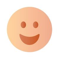 kreativ von glücklich Gesicht Emoji im modern Stil vektor