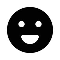 kreativ von glücklich Gesicht Emoji im modern Stil vektor