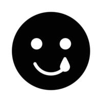 skaffa sig din händer på perfekt designad ledsen emoji ikon, anpassningsbar vektor