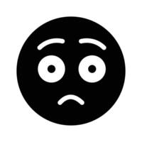 ha en se på vackert design rädd emoji vektor