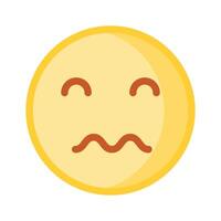 förvirrad emoji design, redo till använda sig av vektor