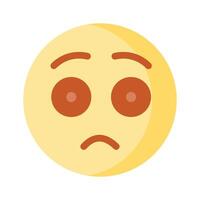 ha en se på vackert design rädd emoji vektor