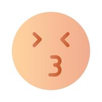 küssen Emoji Design, bereit zu verwenden Symbol vektor