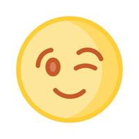 kolla upp ut detta skön blinka emoji design vektor