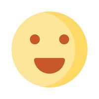 kreativ von glücklich Gesicht Emoji im modern Stil vektor