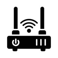 W-lan Router Symbol Design, kabellos Internet Anbieter vektor