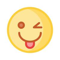 prüfen aus diese schön zwinkert Emoji Design vektor