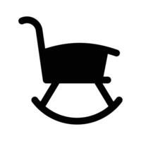 schön entworfen von schaukeln Stuhl im modern Stil, bereit zu verwenden Symbol vektor