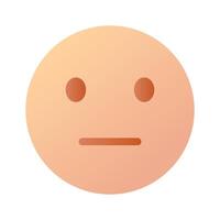 ausdruckslos, neutral Emoji Symbol Design, bereit zu verwenden vektor
