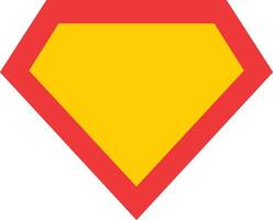 komisk hjälte ikon. superhjälte logotyp mall. symbol skydda. vektor