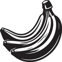 Banane, Obst Silhouette vektor
