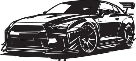 verschiedene Auto Silhouette Illustration, Sport modern Auto, schwarz Farbe Silhouette vektor