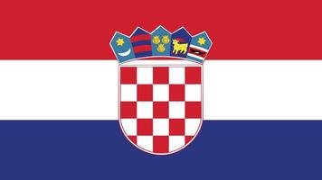 kroatien flagga fri llustration vektor