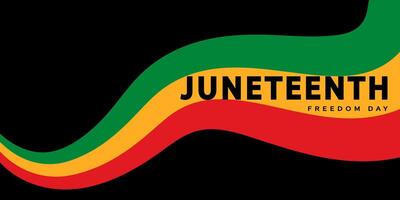 19. Juni Freiheit Tag Banner. Juni 19. Afroamerikaner Geschichte und Erbe. schwarz Geschichte Monat Hintergrund. Illustration. vektor