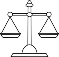 Waage von Gerechtigkeit Clip Kunst Gericht von Gesetz Gewicht Symbol vektor
