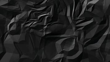 schwarz zerknittert Papier schmutzig Textur, dunkel Hintergrund. vektor