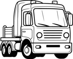 lastbil ikon. översikt illustration av lastbil ikon för webb vektor