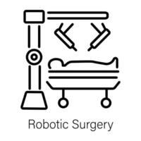 modisch Roboter Chirurgie vektor