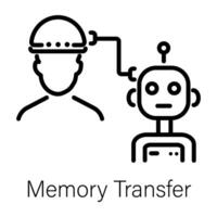 modisch Erinnerung Transfer vektor