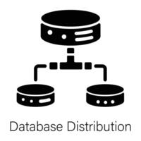 modisch Datenbank Verteilung vektor