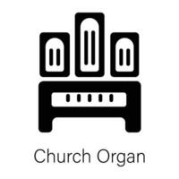 modisch Kirche Organ vektor