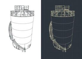 petroleum produkt tank vektor