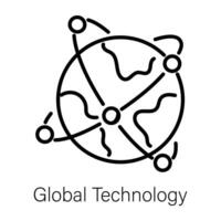 modisch global Technologie vektor