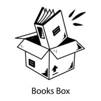 modisch Bücher Box vektor