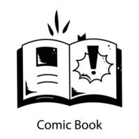 modisch Comic Buch vektor