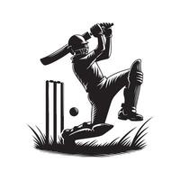 cricket silhuett platt illustration. vektor